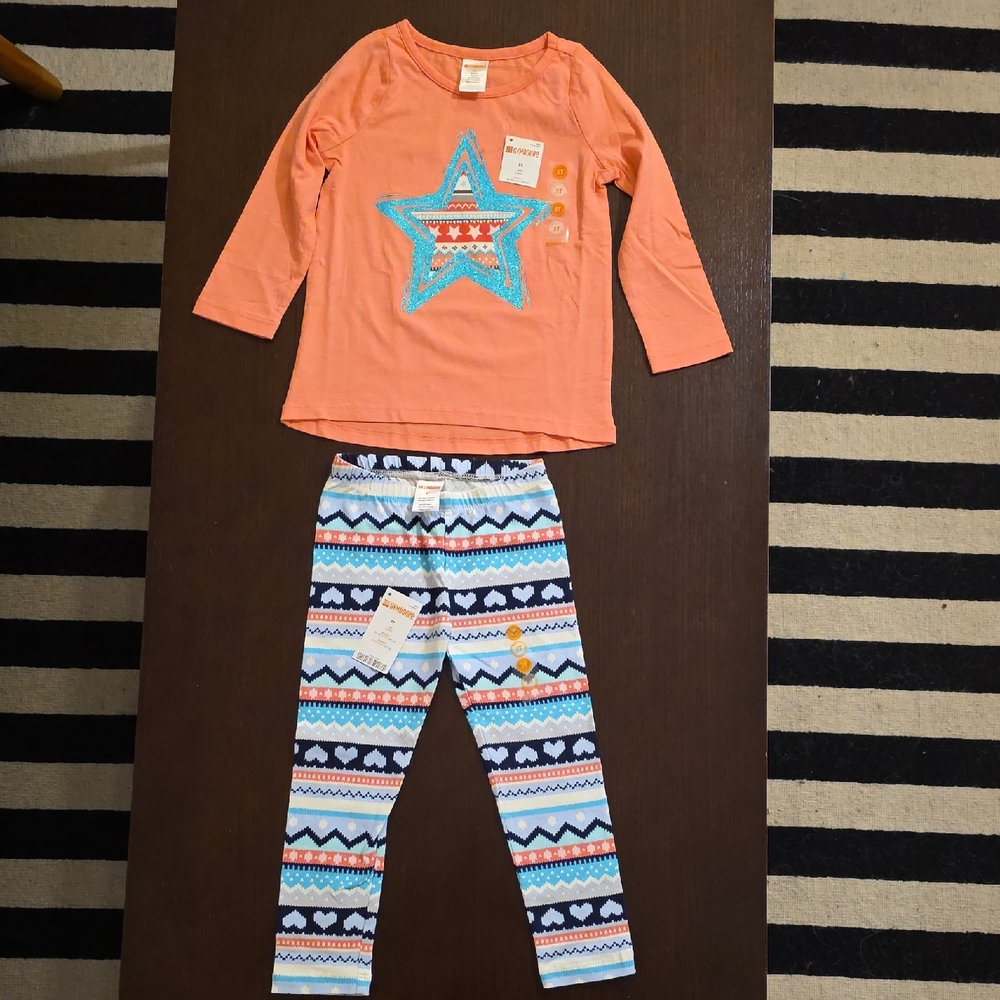 Gymboree T-shirt and Leggings Set, 3t
